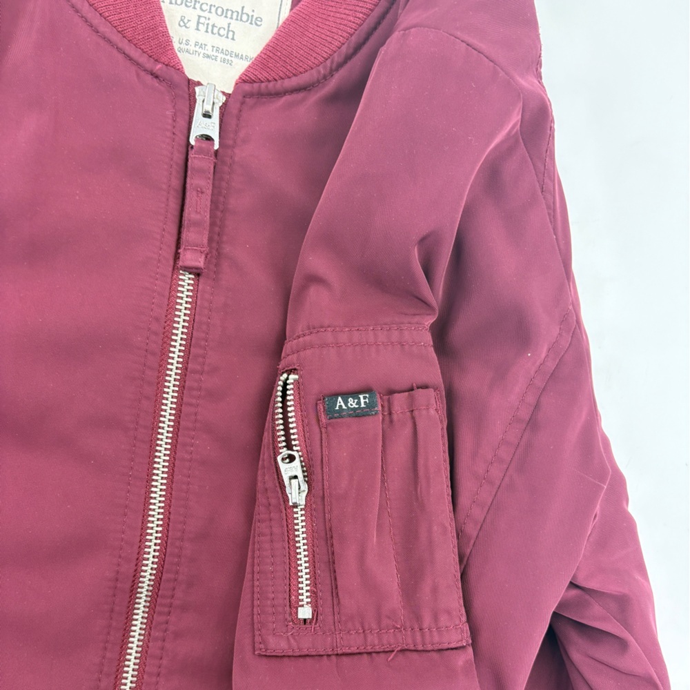 Abercrombie & Fitch Maroon Jacket - Picture 9 of 9